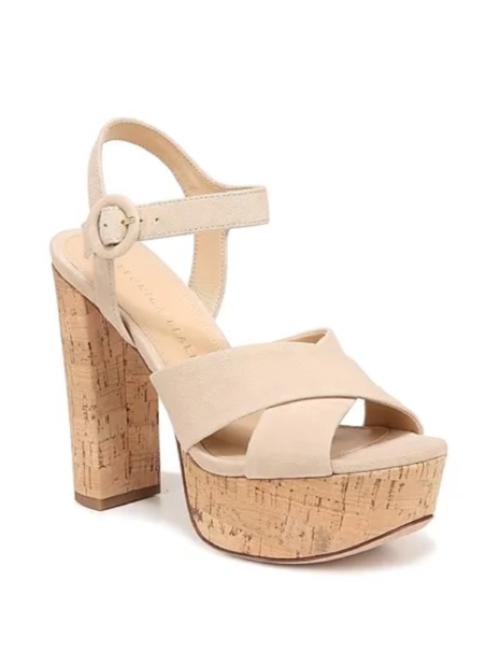 Veronica Beard Women's Lucille Cork Suede Platform Sandals | Size 8.5